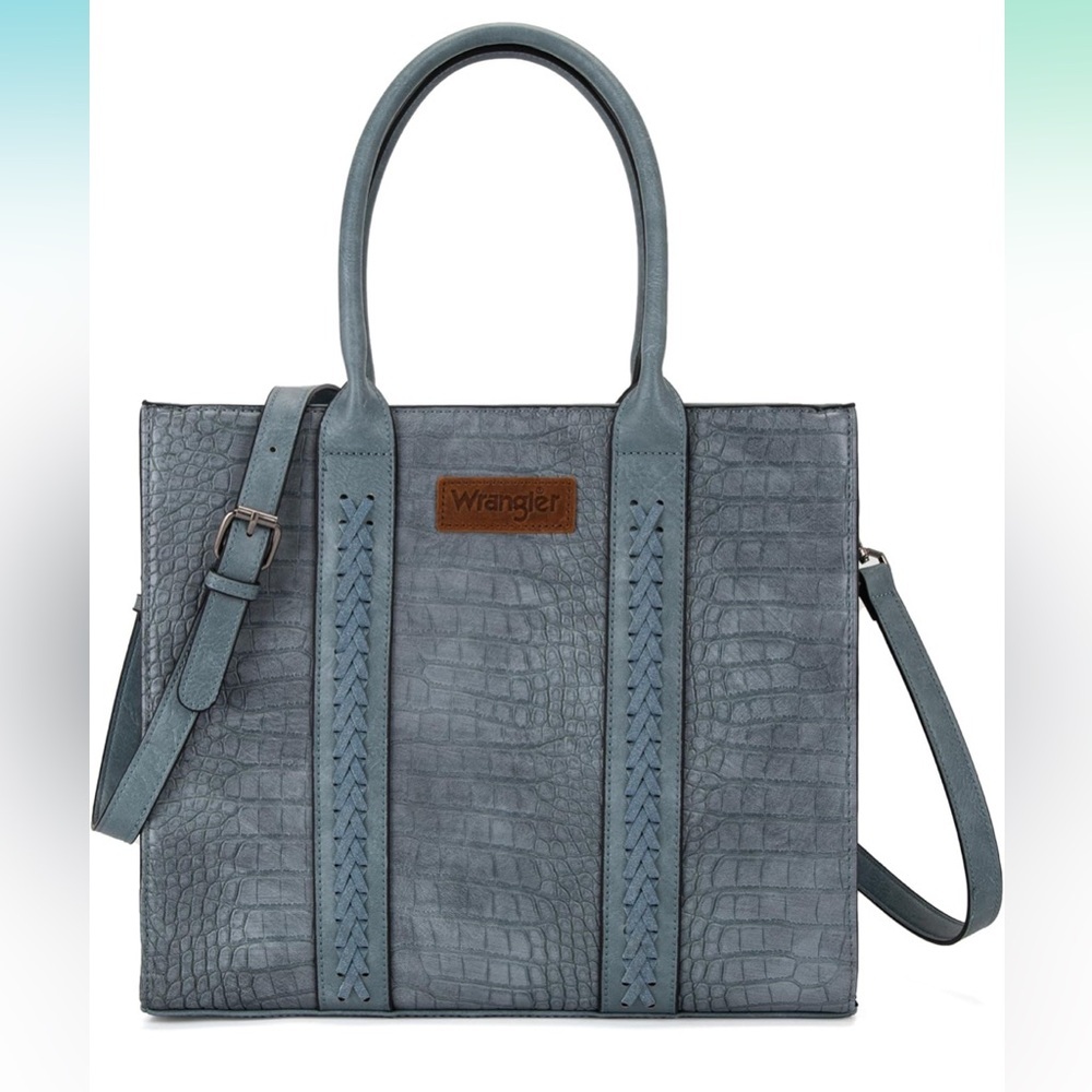 Wrangler large crocodile tote